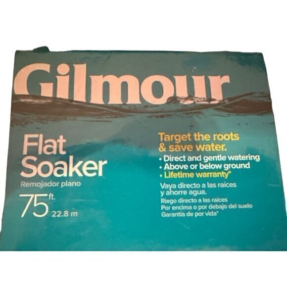 Gilmour 870751-1001 Flat Soaker Hose Clog Free‎ 75 ft NEW & SEALED - Picture 13 of 15